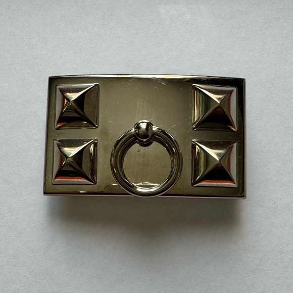 Authentic HERMES 32mm Collier De Chien CDC Belt Kit 95 Black Etoupe - Picture 4 of 9